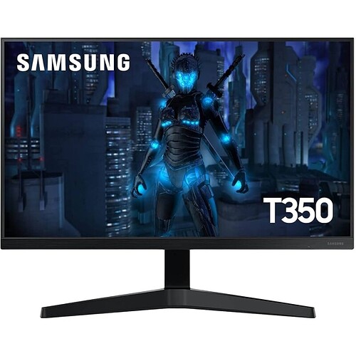 Samsung T350 - Monitor Gamer 24" FHD 75Hz HDMI VGA Freesync Preto