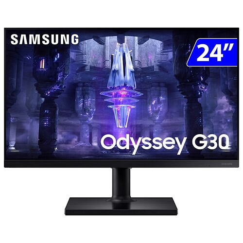 Monitor Gamer Samsung Odyssey G30 VA 24" Wide Full HD HDMI LS24BG300ELMZD