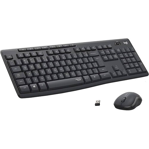 Combo Teclado e Mouse sem fio Logitech MK295 com Digitação e Clique Silencioso Teclas de Mídia de Fácil Acesso Conex