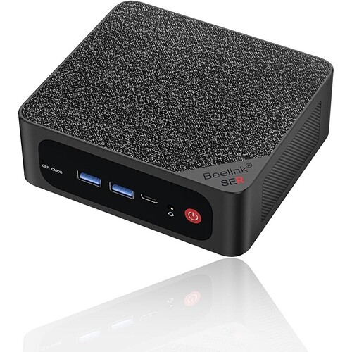 Beelink Mini PC SER5 AMD Ryzen 7 5800H (até 44 GHz) 8C/16T Mini Computador Desktop 32GB DDR4 RAM 1TB NVMe SSD PC pequen