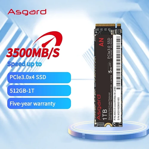 SSD NVMe Asgard An3.0 1TB - 3200MB/s