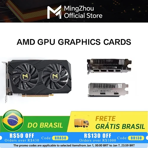 Placa de vídeo RX 580 8GB 2048SP MINGZHOU GDDR5