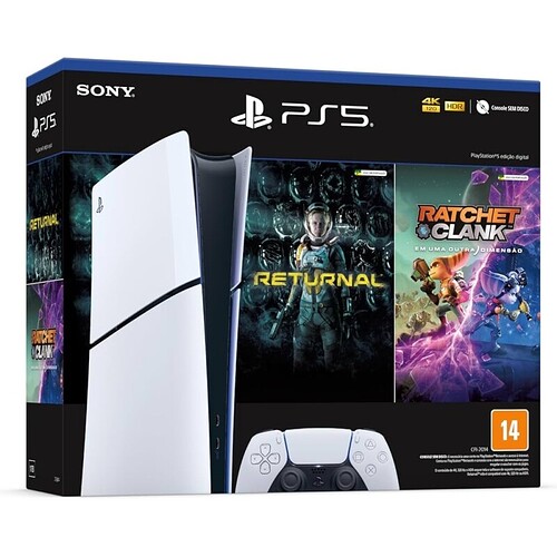 PlayStation5 Slim Edição Digital com 2 Jogos