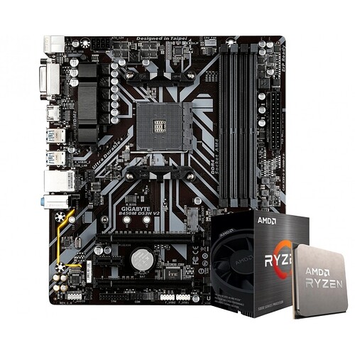 Kit Upgrade AMD Ryzen 5 5600GT Placa Mãe Chipset B450