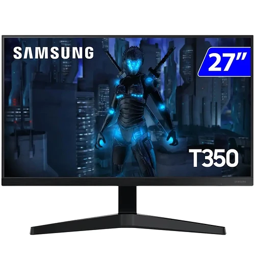 Monitor Gamer Samsung Serie T350 IPS 27" FHD HDMI VGA LF27T350FHLMZD - Preto - Bivolt