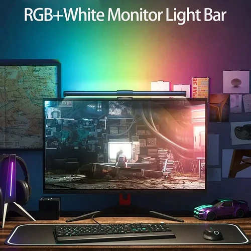 2 UNIDADES Lightbar para Monitor 44cm RGB