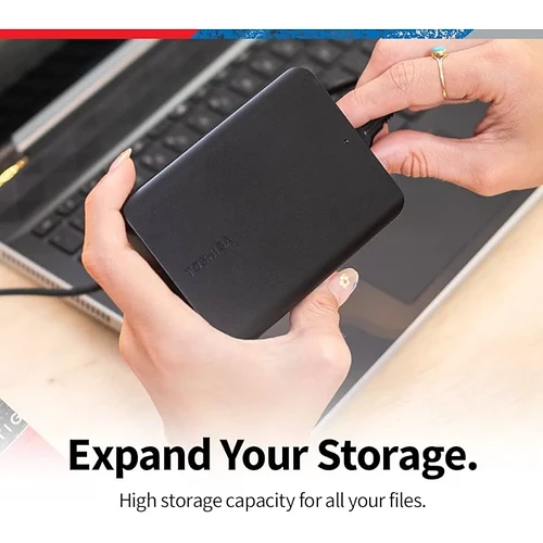HD Externo Toshiba 1TB Canvio Basics Preto HDTB510XK3AA
