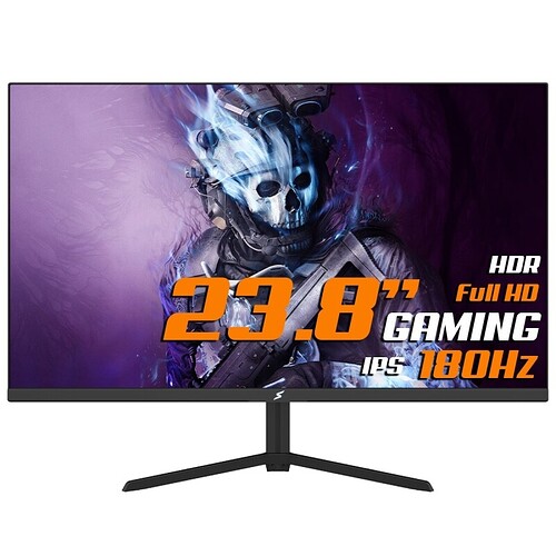 Monitor Gamer SuperFrame Vision 23.8 Pol Full HD 107% SRGB Fast IPS 1ms 180Hz HDR FreeSync HDMI/DP SFVFB-23180-FHD-PRO