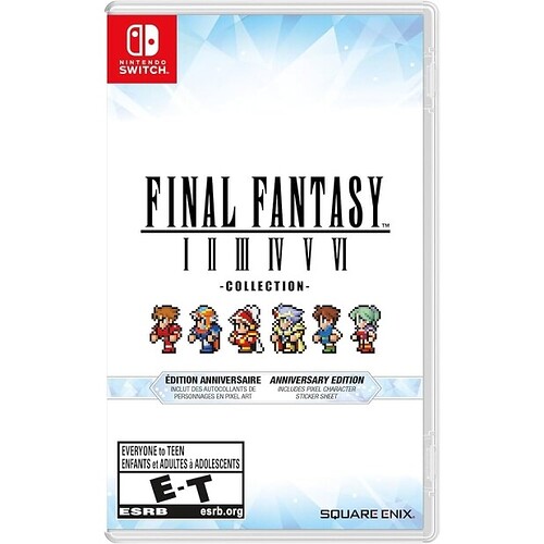 Final Fantasy I-VI Pixel Remaster Collection - Anniversary Edition - Nintendo Switch