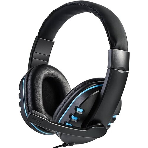 Headset Gamer Com Fio Microfone Fone de Ouvido Anti Ruído Headphone Entrada P3 Compatível com XBOX ONE PS4 PS5 e PC