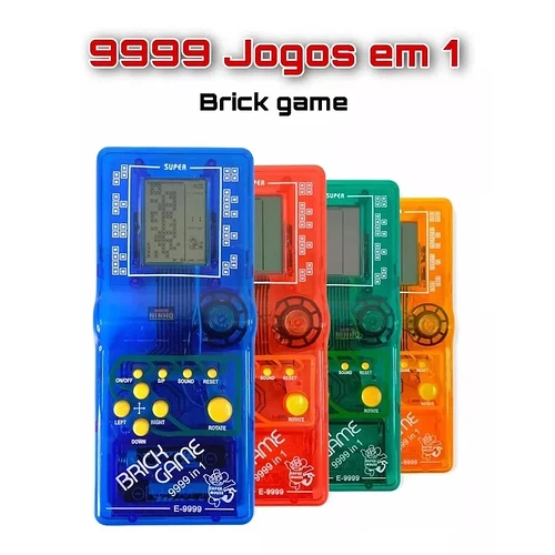 Mini Game Brick 9999 Jogos em 1 Console Portátil Retro