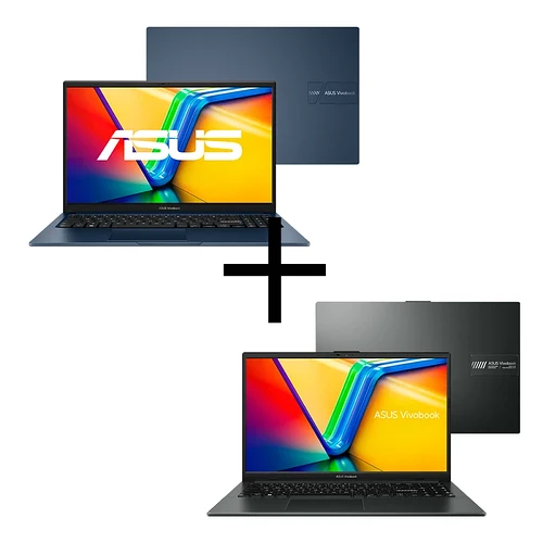 Notebook ASUS Vivobook 15 X1504ZA-NJ982 Quiet Blue + Notebook ASUS Vivobook Go 15 E1504FA-NJ1290 Mixed Black