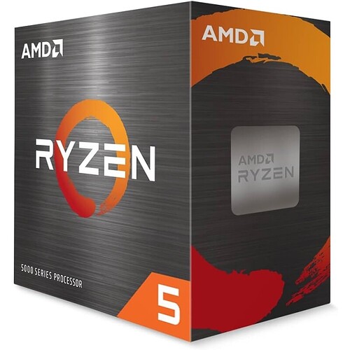 Processador AMD Ryzen 5 5500 100100000457BOX Cerâmica cinza