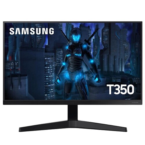 Monitor Gamer T350 24 24 Samsung FHD 75Hz HDMI VGA Freesync - LF24T350FHLMZD