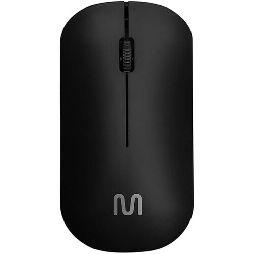 Mouse sem Fio Slim Box Conexão USB 1200DPI 3 Botões Box Preto Multi (Multilaser) - MO307