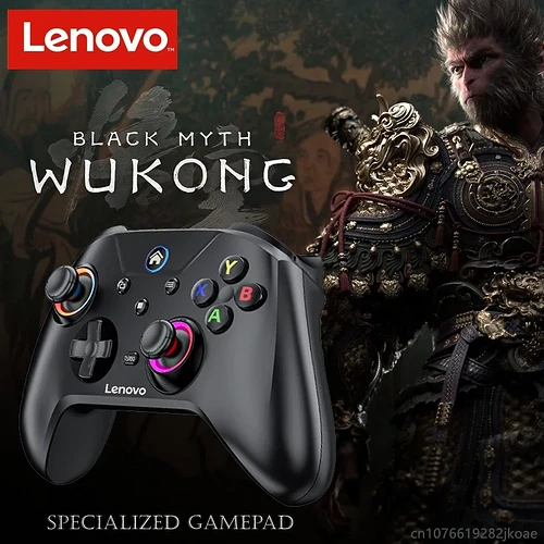 Novo controlador sem fio bluetooth rgb lenovo s02 para nintendo switch oled/switch lite/pc/móvel gamepad multi-função