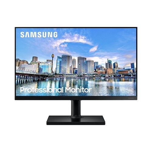Monitor Samsung T450 24" FHD Tela Plana 75Hz 5ms HAS HDMI FreeSync Game Mode - Preto -