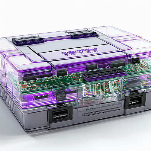 Super Nintendo transparente