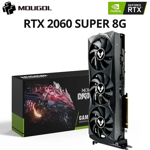 Placa de Vídeo Mougol NVIDIA GeForce RTX 2060 Super 8GB GDDR6 256Bits