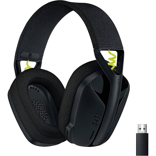 Headset Gamer Sem Fio Logitech G435 LIGHTSPEED Conexão USB e Bluetooth Design Leve e Confortável Microfone Embutido Ba