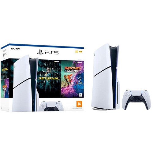 Console PlayStation 5 Slim Sony Bundle Returnal + Ratchet & Clank em Uma Outra Dimensão