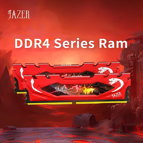 JAZER DDR4 Ram 16GB 8GB 32GB 3200MHz 3600MHz PC4 Desktop Memória para jogos Suporte Placa-mãe Memória DD