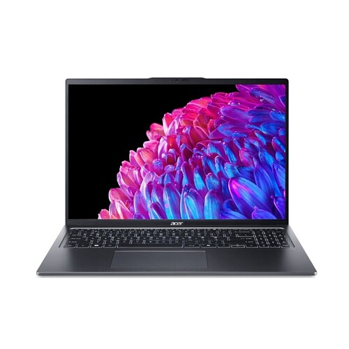 Notebook Acer Swift GO AI PC Ultra 7-155H 16GB SSD 512GB Intel Arc Graphics Tela 16" WUXGA W11 - SFG16-72T-78ZP