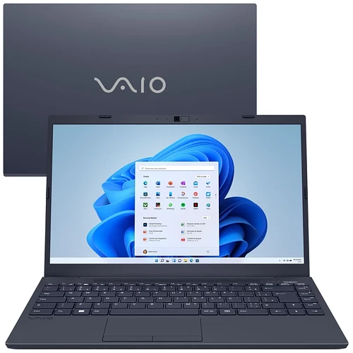 Notebook Vaio FE14 Ryzen 5-5500U 16GB SSD 256GB AMD Radeon Graphics Tela 14" FHD W11 - VJFE49F11X-B0321H