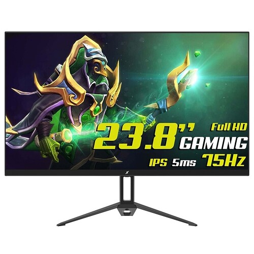 Monitor Gamer SuperFrame View 23.8" FHD IPS 5ms 75Hz 99% sRGB FreeSync HDMI/VGA SFVFB2475FHD