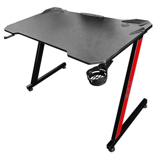 Mesa Gamer BRX Evo Palace Com Suporte Para Headset e Copo Black 51056711