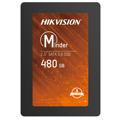 SSD Hikvision Minder 480GB Sata III Leitura 550MBs e Gravação 470MBs HS-SSD-Minder(S)/480G