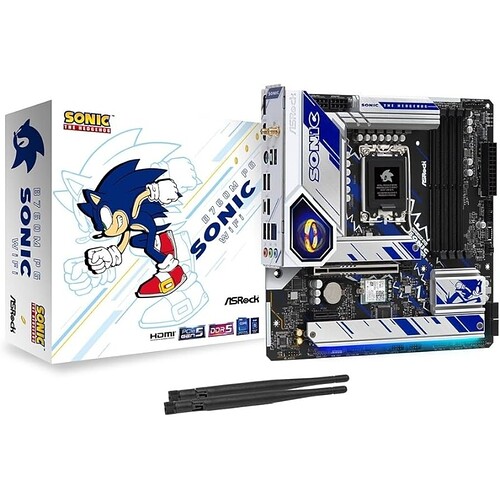 Placa Mãe ASRock B760M PG Sonic WiFi Chipset B760 Intel LGA 1700 mATX DDR5