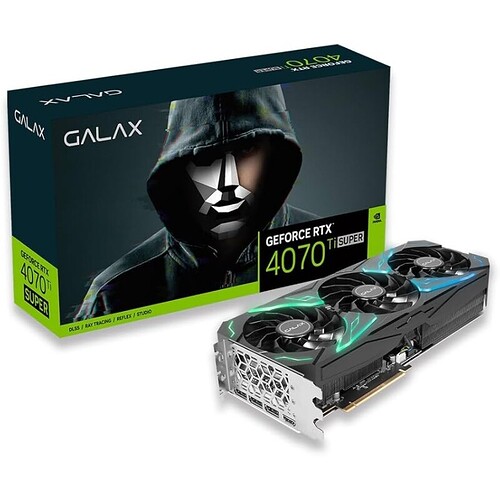 Placa de Vídeo Galax NVIDIA GeForce RTX 4070 Ti Super SG 1Click OC 16GB GDDR6X Ray Tracing