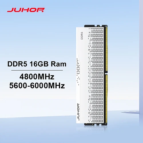 Juhor ddr5 16gb 4800mhz 5600mhz 6000mhz 6400mhz 6800mhz 7200mhz ddr5 ram udimm para computador pc desktop m