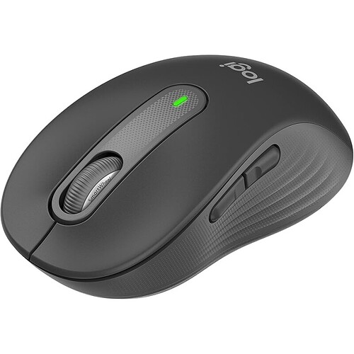 Mouse Sem Fio Logitech Signature M650 com Design de Tamanho Compacto Clique Silencioso Botões Laterais Personalizáveis