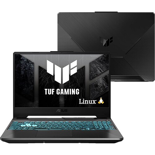 Notebook ASUS TUF Gaming A15 GeForce RTX 2050 AMD RYZEN 7 8 GB 512 GB SSD KeepOS Tela 15.6'' FHD Graphite Bl