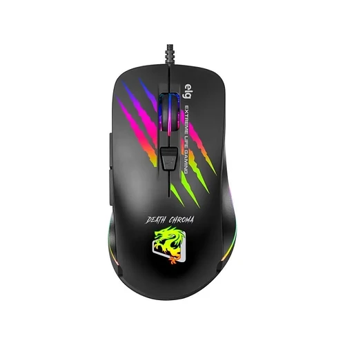 Mouse Gamer ELG Óptico 4800DPI 6 Botões