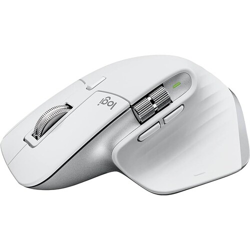 Mouse sem fio Logitech MX Master 3S com Sensor Darkfield para Uso em Qualquer Superfície Design Ergonômico Clique Sile