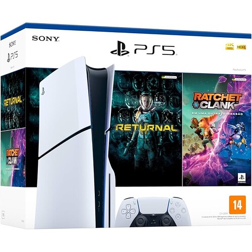 PlayStation5 Slim Disk + 2 Jogos