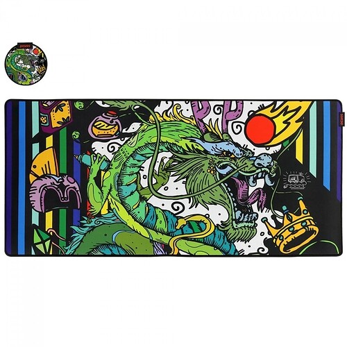 Mousepad Gamer PCYes Ancient Dragon Extended Extra Grande 900x420mm PMA90X42