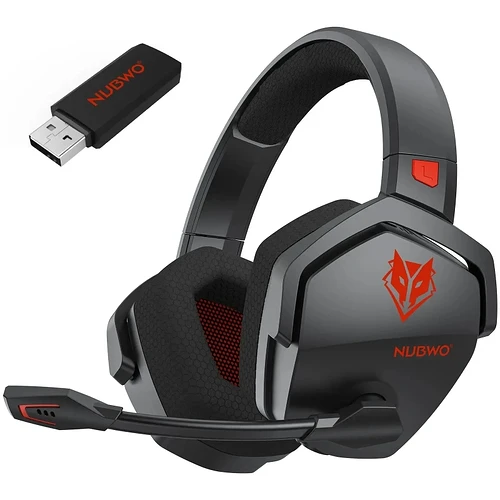 Headset Gamer Wireless Nubwo G06 para PS5 PS4 e PCBluetooth 5.3 e 2,4 GHz
