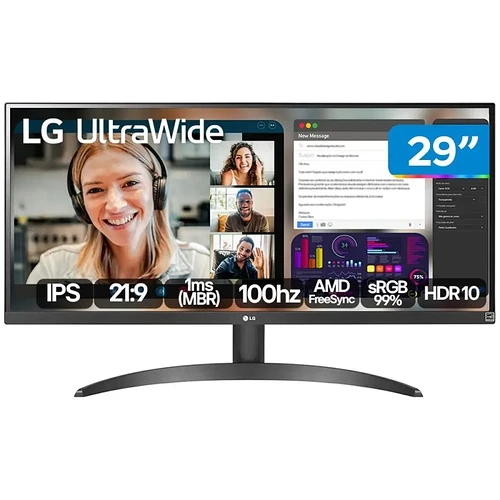 Monitor 100Hz FHD 1ms LG 29WQ500B-B 29 IPS LED HDMI DisplayPort