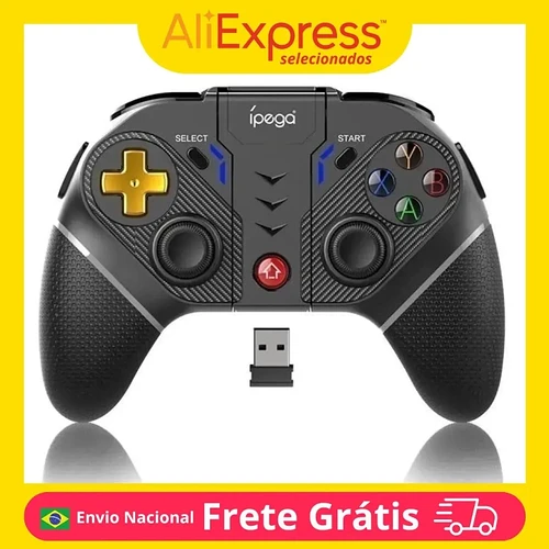 Controle iPega Bluetooth Sem Fio Celular Android PC PS3 PS4 Recarregável