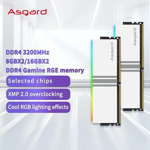 Memória RAM DDR4 Asgard Valkyrie V5 RGB 16GB (2x8GB) 3200MHz