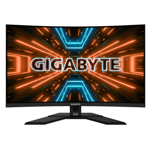 Monitor Gamer Gigabyte 32 Pol Curvo QHD 1ms 165Hz VA 123% sRGB HDR FreeSync Premium Altura ajustável M32QC
