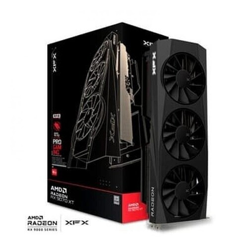 Placa de Vídeo XFX Quicksilver AMD Radeon RX 9070 XT Gaming Edition 16GB GDDR6 FSR Ray Tracing RX-97TQICKB9