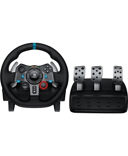 Volante e Pedais Logitech G29 Driving Force com Force Feedback para PS5 PS4 PS3 e PC