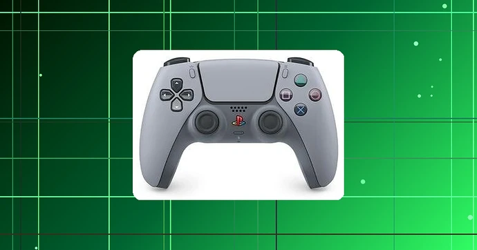 Controle Sony DualSense PS5 Sem fio Edição Limitada Do 30º Aniversário Cinza e Preto - 1000050269
