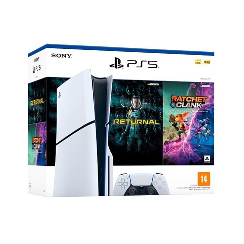 Console Ps5 Slim Físico 1TB c/Returnal + Ratchet Clank - Sony