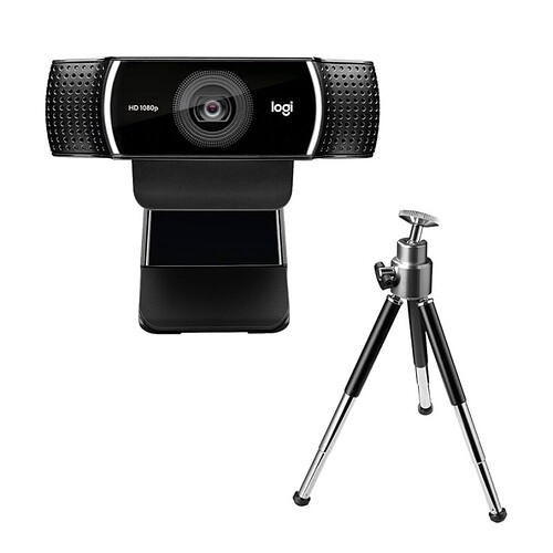 Webcam Full HD Logitech C922 Pro Stream com Microfone Embutido para Chamadas e Gravações em Video 1080p e Tripé Inclu